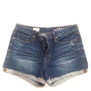 Gap slim cut-off denim shorts